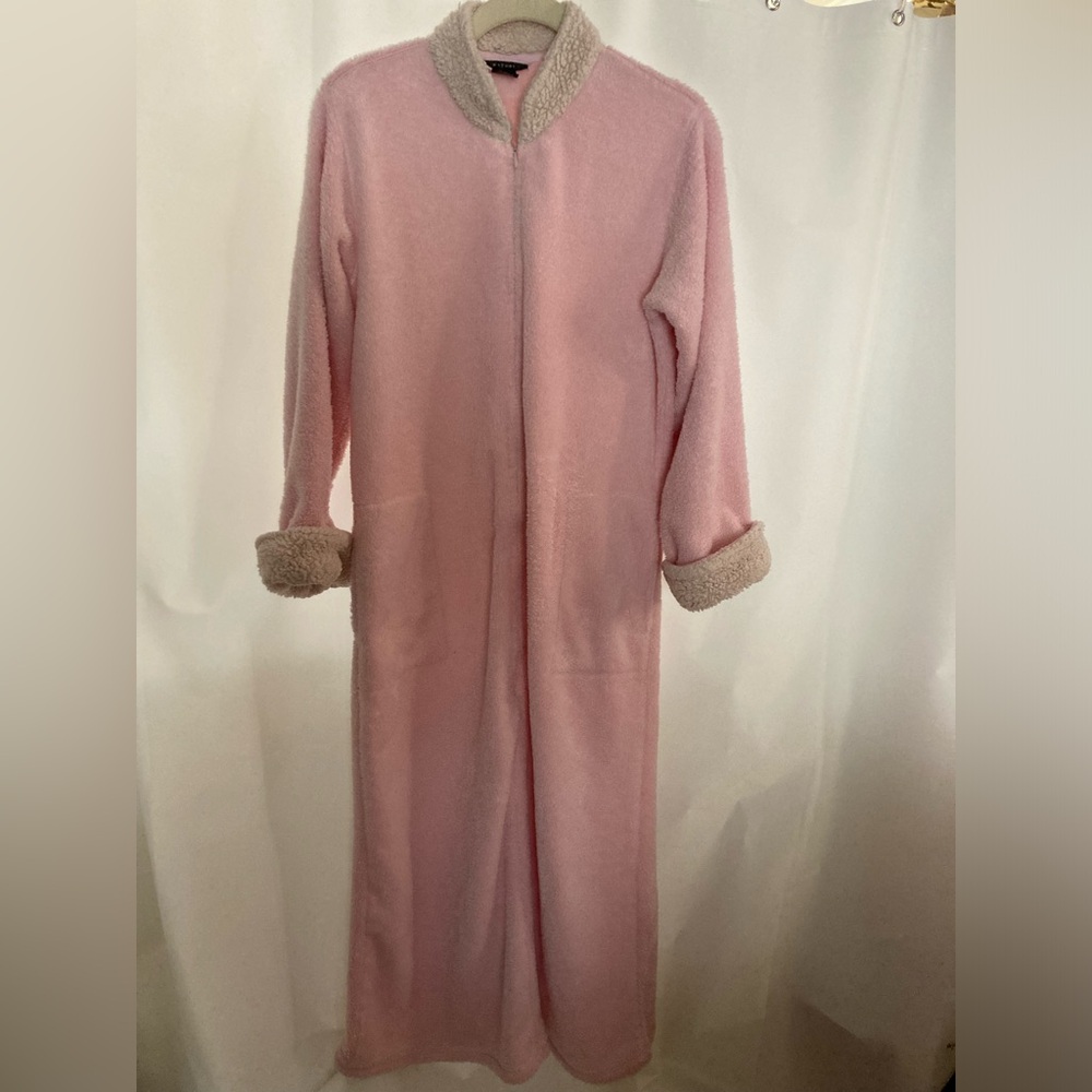 Natori Super Soft Blush Pink Plush Robe with POCKETS sz S